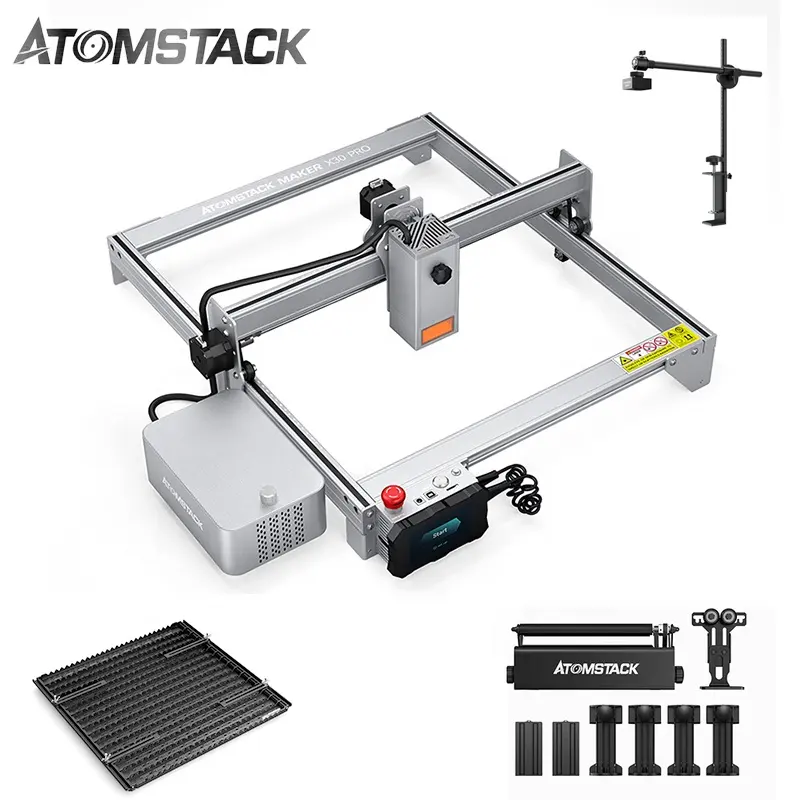 Nuovo ATOMSTACK X30 PRO 160W Quad Core incisione stampante fai da te CNC Metal Card timbro di gomma macchina per incisione Laser