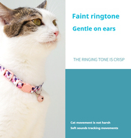Ruban tressé imprimé Polyester écologique Anti-suffocation boucle de sécurité confortable collier de chat accessoires de collier pour animaux de compagnie