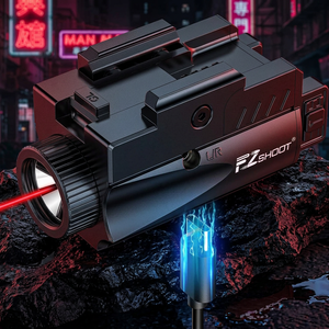 Ezshoot ไฟฉายเลเซอร์คอมโบ 1000 ลูเมนส์ ไฟฉาย LED ลำแสงสีแดงแบบชาร์จได้ - Product Image 3