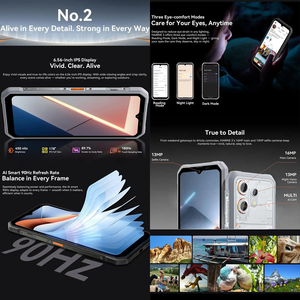 Blackview oscal สมาร์ทโฟน<span class=keywords><strong>3</strong></span>รุ่น6.56นิ้ว HD + IPS จอแสดงผล90Hz แอนดรอยด์16 MTK G81 NFC 5000mAh 256GB โทรศัพท์มือถือ - Product Image 4