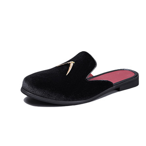 Men's European American Casual Shoes Outdoor Closed Toe Slippers Non-<b>Slip</b> Deodorant <b>Half</b> Sandals Lazy Shoes - Product Image 4