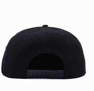 Casquettes Snapback à 6 Panneaux Noires Personnalisées avec Broderie de Rose à Bas Prix pour Hommes - Product Image 3