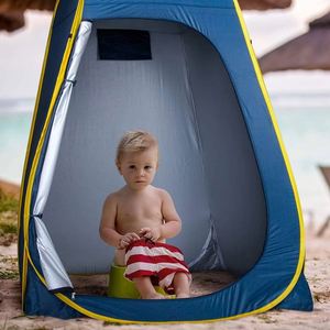 Pop Camping <b>Tent</b> 83x48x48 Inches Camouflage Alloy Steel Polyester Summer <b>Single</b> Person Removable Bottom Rain Cover - Product Image 3