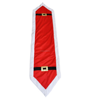 Chemin de table et set de table en feutre rouge de Noël JMT China ZHE pour cadeaux et artisanat de fêtes