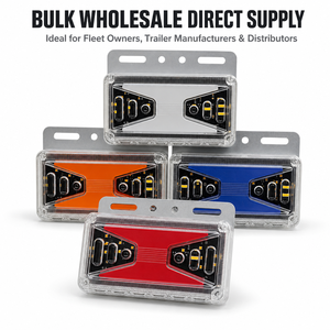 Universal 12V 24V 6LED Truck Side Marker <b>Light</b> Waterproof Sequential <b>Flashing</b> Turn Warning Lamp for Trailer Lorry Heavy Vehicle - Product Image 5