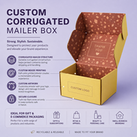 Boîte d'expédition personnalisée en kraft écologique, alliant impression couleur et fabrication en gros pour les produits cadeaux