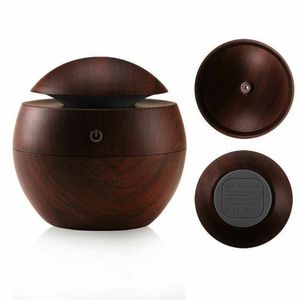 Difusor de Aceites Esenciales Portátil Clásico de 130 ml, <span class=keywords><strong>Humidificador</strong></span> USB con Aspecto de Madera para Habitación, Oficina, Hogar y Auto - Product Image 3