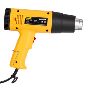 Pistolet thermique Deli DL5318, température réglable, haute puissance, chauffage de <span class=keywords><strong>film</strong></span> miniature, 1600W # Jaune Plastique+Métal+PCB - Product Image 5