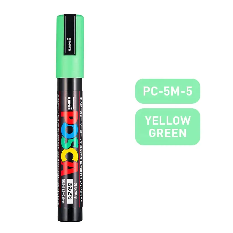 Uni posca Pc-5m סמן עט/גרפיטי פרסומת 0.7 מ "מ אמנות נייר מכתבים רב-צבע אופציונלי