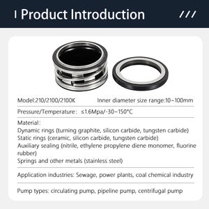 Sellos Mecánicos KM2100 de 10-100 mm a <span class=keywords><strong>Precio</strong></span> Económico, Duraderos, de Baja Presión, para Uso en la Industria Química y del Carbón, Sellos Mecánicos de la India - Product Image 4