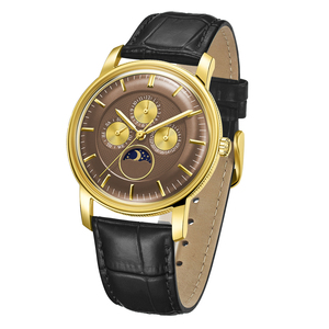 นาฬิกาข้อมือควอตซ์ผู้ชาย ดีไซน์ใหม่ทันสมัย หน้าปัดใหญ่ 41 มม. ตัวเรือนสแตนเลส สายหนัง สปอร์ต แฟชั่น ทนทาน เหมาะสำหรับกิจกรรมกลางแจ้ง - Product Image 6