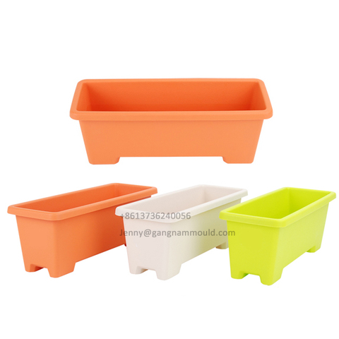 Plastic Injection Flower Pot Mould Garden Plant Pot Molds Factory Long Tray Mould Maker in Taizhou China