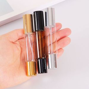 Double-ended Rollerball Spray Bottle Glass Transparent Portable Travel Cosmetic Dispenser Refillable Two-in-one <b>Perfume</b> - Product Image 3