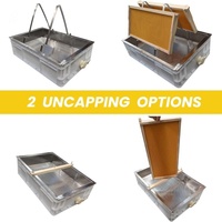 Vente chaude transfrontalière : Ensemble de 3 pièces en acier inoxydable pour l'apiculture, pour la préparation du miel, avec boîte de rangement argentée/blanche/jaune et seau à miel coulant