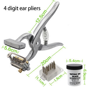 Gran oferta, alicates para tatuaje de oreja para equipo agrícola, cerdo, vaca, Cabra, perro, número, letra, alicates para marcar orejas - Product Image 2