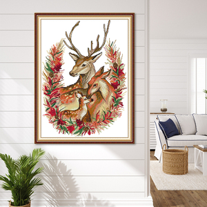 Kits de manualidades de <span class=keywords><strong>bordado</strong></span> DIY NKF para adultos, punto de impresión hecho a mano, costura de Navidad, juegos de <span class=keywords><strong>bordado</strong></span> de punto de cruz - Product Image 2