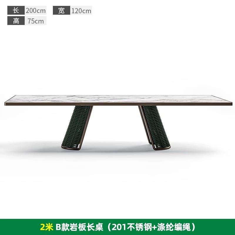 Mesa modelo B de 2 metros de largo [acero inoxidable 201]