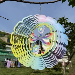 Draaiend Windgong Werf Decoratie Libel Windgong Home Hanger Kunst Binnen En Buiten Decoratie