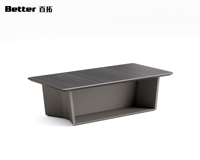 Nouvelle table basse pour espace de bureau compatible avec les canapés et bureaux de la même série, design minimaliste en bois