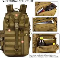 Sac à dos tactique pour moto, petit sac à dos d'hydratation MOLLE pour le cyclisme, sac d'assaut, sac de survie, randonnée, camping