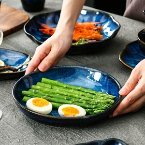 Assiette en porcelaine de style japonais nordique écologique, petite assiette à fondue, assiettes à saveur pour un usage domestique - Product Image 3