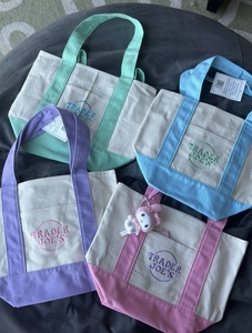 Sinh Thái Thân Thiện Với Labubu Vải Dễ Thương Thiết Kế <span class=keywords><strong>Trader</strong></span> Joes Mua Sắm Túi Tùy Chỉnh Thêu Mini Cầm Tay Bông Túi - Product Image 2