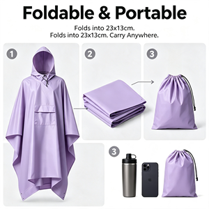 Tenda Multifunzionale Tre-in-Uno per Esterni, Riutilizzabile, Leggera, in Poliestere, per Escursionismo, Alpinismo, Campeggio, Compatta - Product Image 6