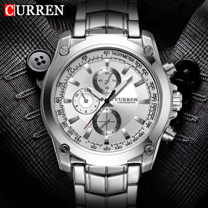 Montre à quartz pour homme de luxe 8025, style sport et affaires, mouvement à aiguilles, résistance à l'eau 3 BAR, alliage d'acier inoxydable - Product Image 3