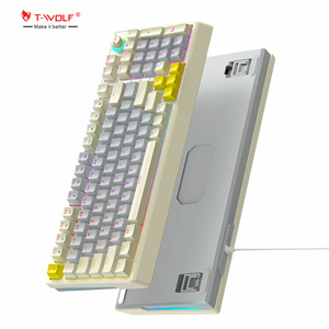 Clavier de jeu T-WOLF OEM personnalisé à 97 touches, clavier mécanique, clavier filaire, clavier mécanique rétroéclairé RVB pour ordinateur portable - Product Image 1