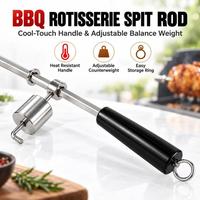 Kit de broche de rôtissoire réglable en acier inoxydable 304 avec moteur électrique pour barbecue extérieur – Vente en gros