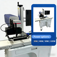 Machine de marquage laser CO2 40W à refroidissement par air, facile à utiliser, nouveau positionnement automatique