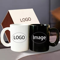 Offre Spéciale – Tasses en Céramique Personnalisables avec Logo Imprimé, Design Classique avec Couvercle pour Thé et Café – Idéales pour la Rentrée Scolaire