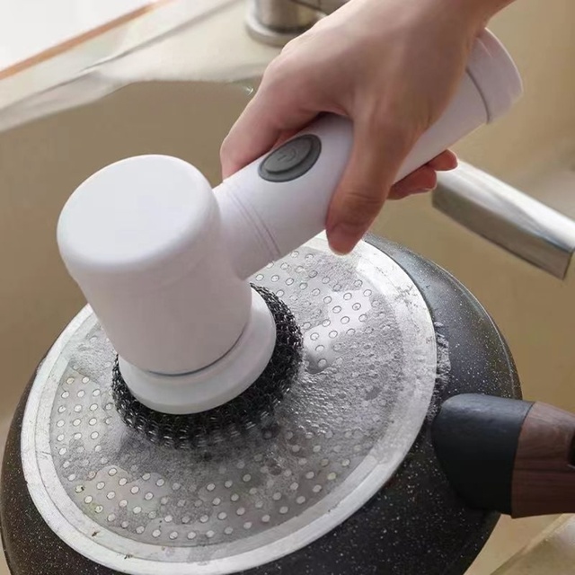 2024 New Home Products Kitchen Dishwashing Brush Sink Cleaner Bathroom Cleaning Brush Electric Cleaning Brush