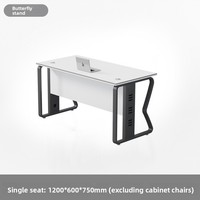 Ensemble bureau et chaise de bureau modulaire moderne en bois massif et fer, marque HongQiao, directement de l'usine, avec garantie d'un an, pour utilisation dans le salon