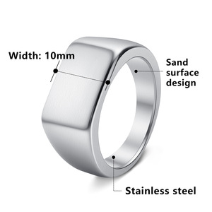 Bague Unisexe Personnalisable Linsa Jewelry, Électroplaquée, pour Extérieur, avec Surface de <span class=keywords><strong>Sable</strong></span> Neuve, Style Mode, pour l'Europe et les États-Unis - Product Image 5