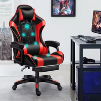 Très vendu sur mesure Chaise de bureau ergonomique en maille avec soutien lombaire Luxe haut de gamme Chaise de jeu massage RVB avec lumières LED