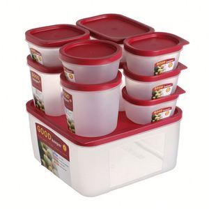 10pcs BPA-Free Microwavable Dishwasher Safe Food <b>Storage</b> Set Stackable Freezer Lunch <b>Box</b> Large Capacity Crisper <b>Box</b> Lid - Product Image 1