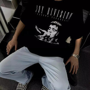 Vintage Wash Water Trend Brand <b>Summer</b> <b>T</b>-<b>Shirt</b> <b>Men</b> Women Loose Fit Short Sleeved 180 Grams Cotton Oversized Hip Hop Pattern - Product Image 5