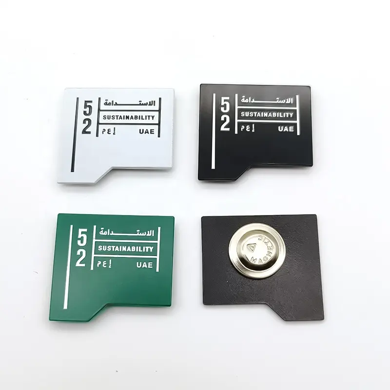 공장 가격 ND52 2023 년 지속 가능성 YoS Pins UAE52 오늘 내일 배지 마그네틱 35/30mm