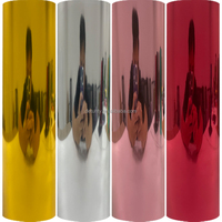 Rollos de Vinilo Adhesivo Permanente Cromado Brillante, Rollo de Vinilo Autoadhesivo para Plotter y Otras Cortadoras de Manualidades, Proyectos de Bricolaje