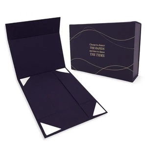 Boîtes d'emballage <span class=keywords><strong>en</strong></span> papier pliables magnétiques rigides au <span class=keywords><strong>prix</strong></span> d'usine, recyclables, <span class=keywords><strong>en</strong></span> <span class=keywords><strong>carton</strong></span>, avec lamination brillante, doublure <span class=keywords><strong>en</strong></span> éponge, logo personnalisé, cadeau - Product Image 3