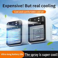 2025 haute qualité bureau USB charge Air Circulation humidificateur ventilateur Portable écran affichage brouillard pulvérisateur ventilateur avec veilleuse