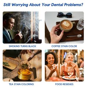 42 strisce Private Label per la cura orale Non perossido di menta vegana rimuovere le macchie denti strisce sbiancanti per denti sensibili - Product Image 6