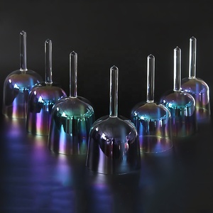 Cuencos de cristal de cuarzo transparente hechos a mano para lluvia de montaña, juego de tono perfecto de 440/432Hz para música ligera cósmica, <span class=keywords><strong>alquimia</strong></span>, curación, producto antiguo - Product Image 6