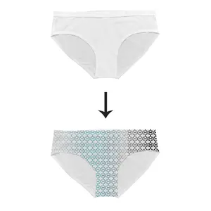 Dames Blanco Sublimatie Ondergoed Slipje School Meisje Sexy Bikini Wit Voor Vrouwen Volwassenen Bedrukt Gebreid Geen Speciaal Pakket
