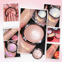 Palette de maquillage visage haute qualité, crème illuminatrice scintillante, vente en gros, étanche, minérale, effet lumineux, marque privée, beauté