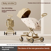 Poussette bébé légère pliable bidirectionnelle, position assise et allongée, cadre en acier inoxydable, capacité de charge 20 kg