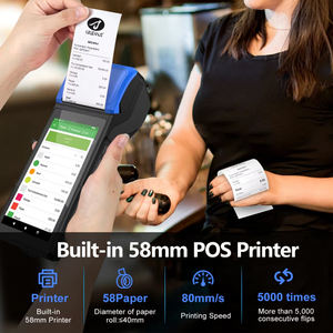 <span class=keywords><strong>Terminal</strong></span> de point de vente <span class=keywords><strong>portable</strong></span> mobile NFC WiFi BT avec scanner de codes-barres 1D 2D Android 4G, impression thermique à haute vitesse pour la logistique - Product Image 3