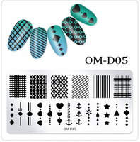 Plaques de tamponnage pour ongles en acier inoxydable léger de 12*4 cm, personnalisées pour le nail art, le design de polissage, les accessoires de manucure, les outils