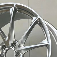 Jante en alliage forgé Borui sur mesure, 1 pièce, multi-rayons, finition argent brossé, 17 18 19 20 21 pouces, 5*112 5*120 5*130, jante de course pour M3 M4 GTR